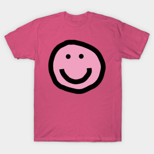 Pink Smiley Face T-Shirt