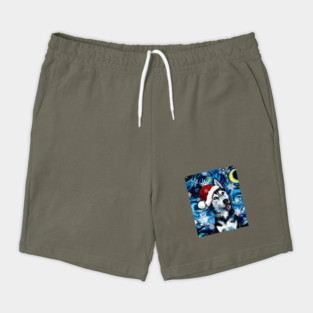 Happy Husky Santa Shorts
