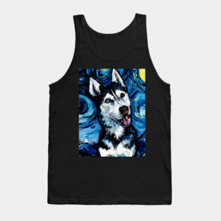 Happy Husky Night (Portrait) Tank Top