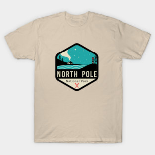 North Pole National Park Badge T-Shirt