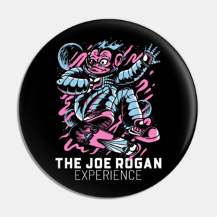 Joe Rogan Alpha Space Monkey Skater Pin