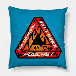 Joe Rogan Experience Tiger Print Logo Pillow