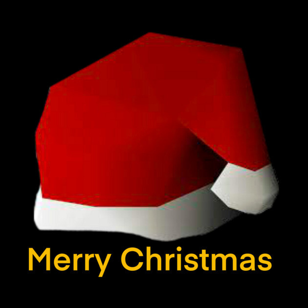 School Runescape Santa Hat Osrs Santa Hat Osrs Pin TeePublic - Main Image