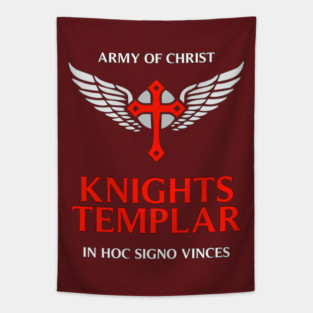Knights Templar Unique Custom Designed Epic Insignia Tapestry