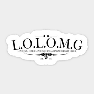 LOLOMG - London and Other London Outstanding Mercenary Group Logo Sticker