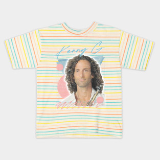Kenny G / Retro Faded-Style Aesthetic Fan Art Design Kids T-Shirt
