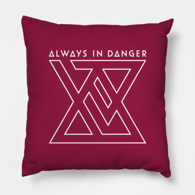Always in Danger - New Logo Pillow by Jake Ingram