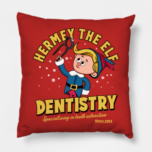 Hermey The Christmas Elf Dentistry Pillow