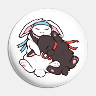 Wangxian bunnies Pin