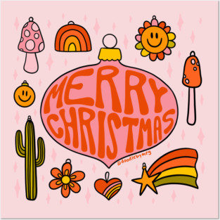 Merry Christmas Ornament Posters and Art