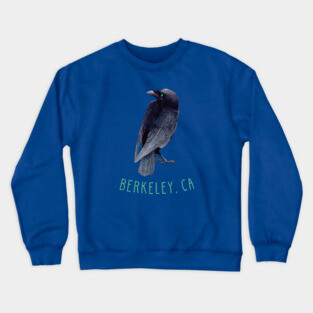 Berkeley California Crow Raven Crewneck Sweatshirt
