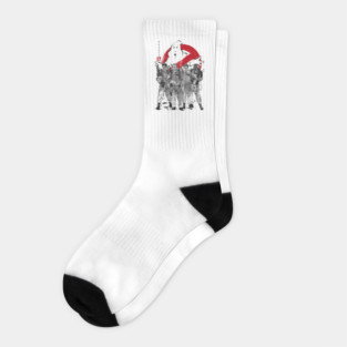 Ghostbusters sumi-e Socks