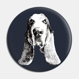 Basset Hound - Basset Christmas Gifts Pin
