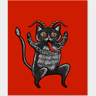 Krampus Cat Posters and Art