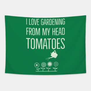 I Love Gardening Tapestry