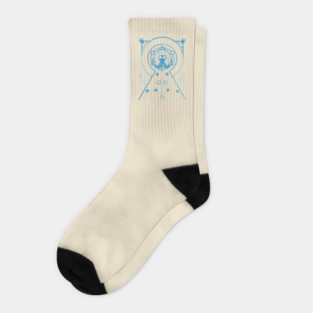 Alien Portal Science Fiction Art Socks