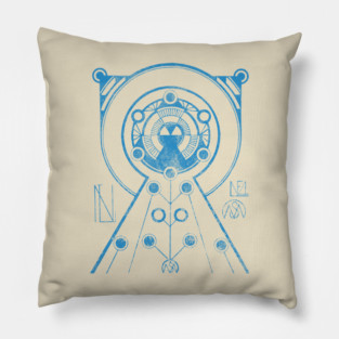 Alien Portal Science Fiction Art Pillow