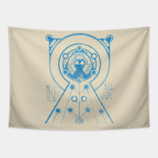 Alien Portal Science Fiction Art Tapestry