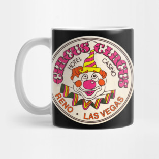 Circus Circus Casino Hotel Vintage Clown Retro Las Vegas Mug