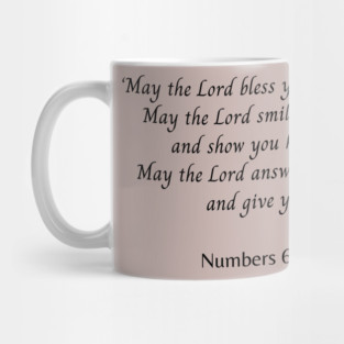 Scripture Verse Numbers 6:24-26 Mug