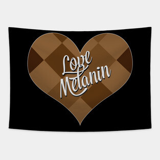 Love Melanin Valentine's Day Tapestry