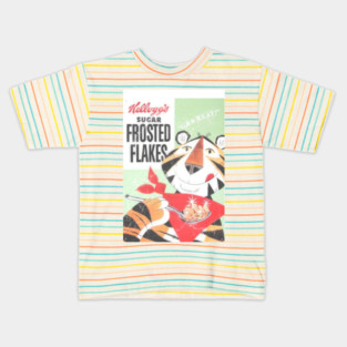 Kelloggs sugar frosted flakes Retro cereal box Kids T-Shirt