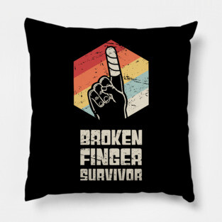 Survivor - Get Well Gift Fractured Broken Finger Pillow