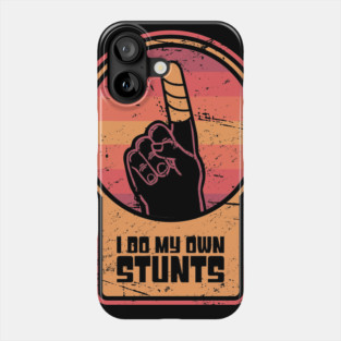 Stunts - Get Well Gift Fractured Broken Finger Phone Case