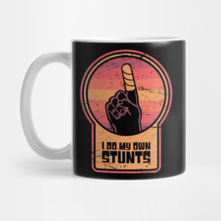 Stunts - Get Well Gift Fractured Broken Finger Mug