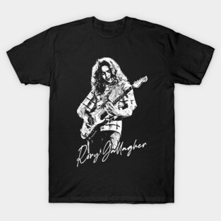 Rory Gallagher / Vintage Look Fanart Design T-Shirt
