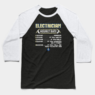 Electrician Baseball T-Shirt