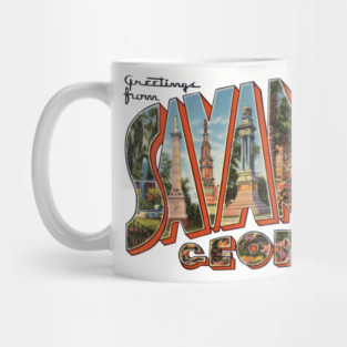 Greetings from Savannah Georgia Mug