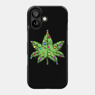 Weed Christmas Tree Phone Case