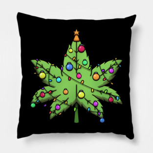 Weed Christmas Tree Pillow