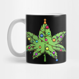 Weed Christmas Tree Mug