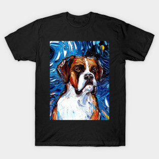 Boxer Night (Portrait) T-Shirt