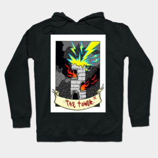 The tower tarot card design Hoodie