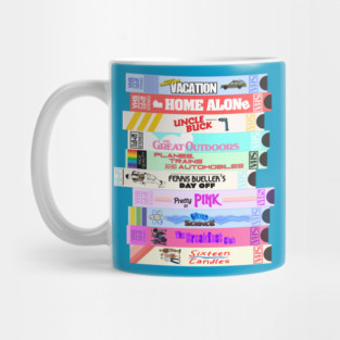 Retro 80s Movies VHS Stack Mug