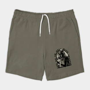 Krampus - Lets go to Hell with Krampus | Krampusnacht Xmas Devil Occult Meme Evil Santa Memes Austrian Naughty Bad Children Antisanta Funny LOL Christmas Ugly Holiday Sweaters Funny New Year 2022 Shorts