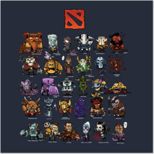 dota 2 heroes Posters and Art