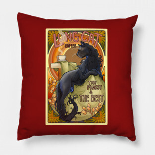 Mucha Long Cat Coffee Pillow