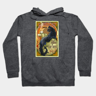 Mucha Long Cat Coffee Hoodie