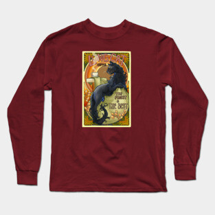Mucha Long Cat Coffee Long Sleeve T-Shirt
