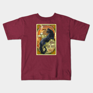 Mucha Long Cat Coffee Kids T-Shirt