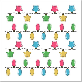 Christmas Lights Posters and Art