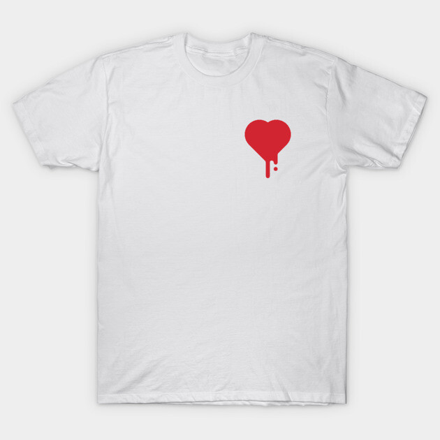 Bleeding Heart T-Shirt by JSNDMPSY