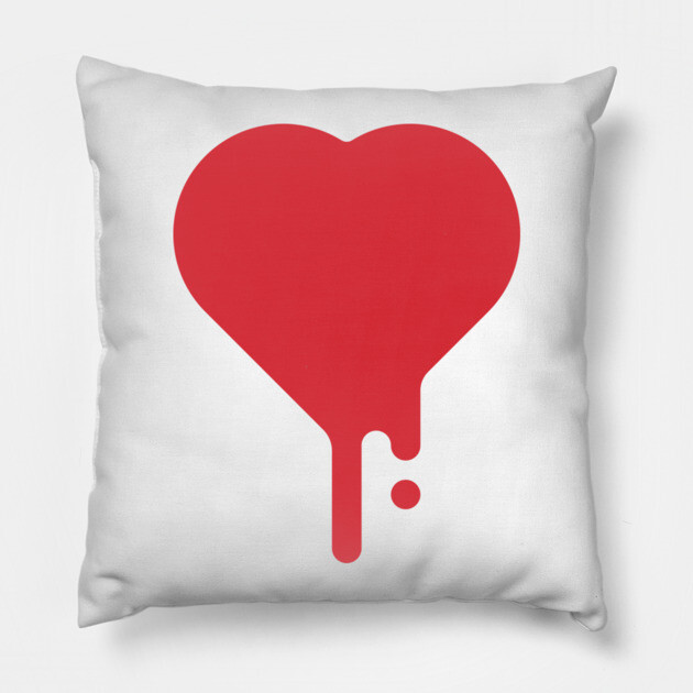 Bleeding Heart Pillow by JSNDMPSY