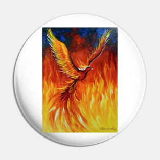 Phoenix bird Pin