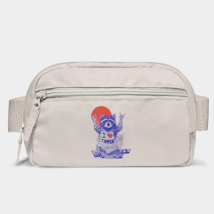 I Love Trash - Cute Funny Metal Raccoon Gift Bag