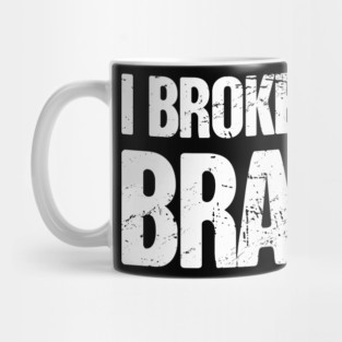 Brain - Get Well Gift Cracked Skull Concussion Mug